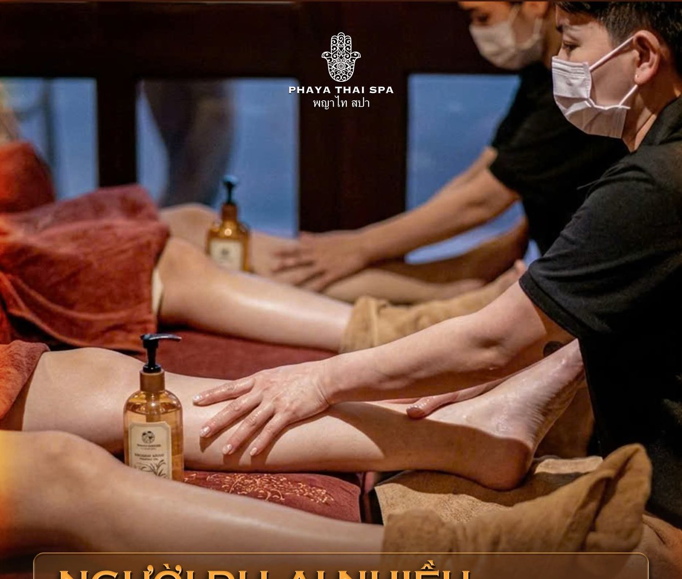 Massage bắp chân cho người đi lại nhiều